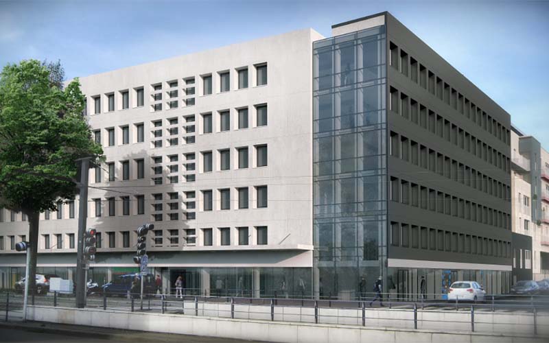 Immeuble bureaux de Matmut, Rouen Maitre d’œuvre : Cabinet ARTEFACT Mandataire : Eiffage Construction Construction d’un bâtiment de Bureaux